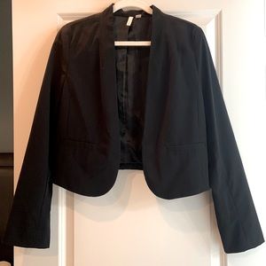 Cropped, Open front Blazer